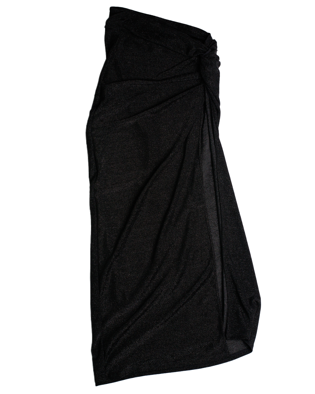 Shimmer Skirt Long Black